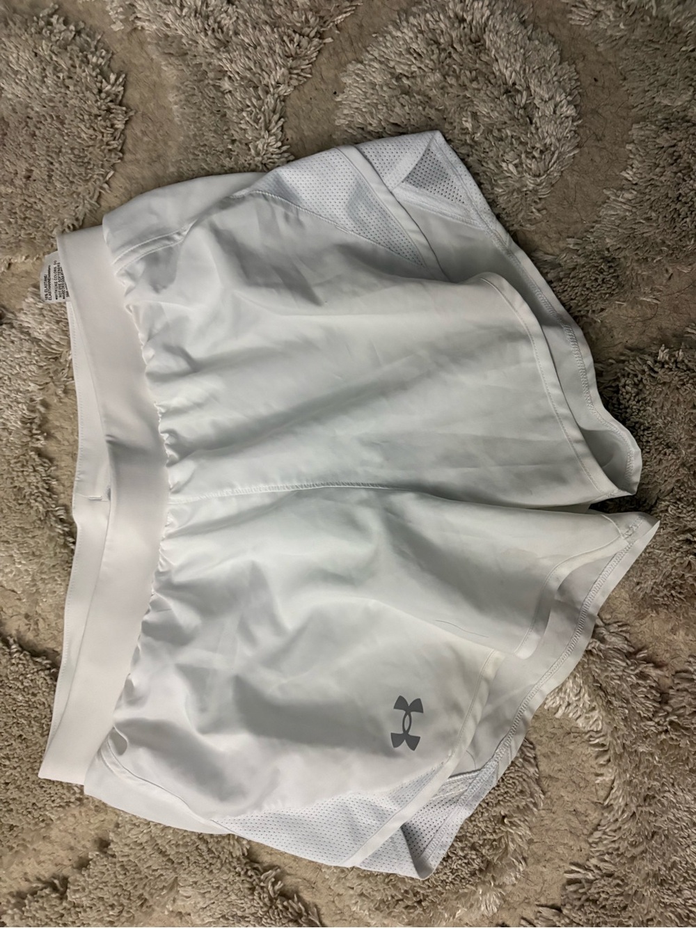 Under Armour White Performance Training Shorts